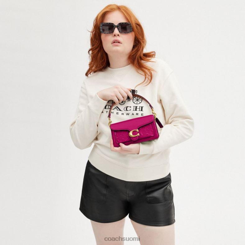 Coach naiset tabby olkalaukku 20 omaa nahkaa b4/magenta VF6B6146