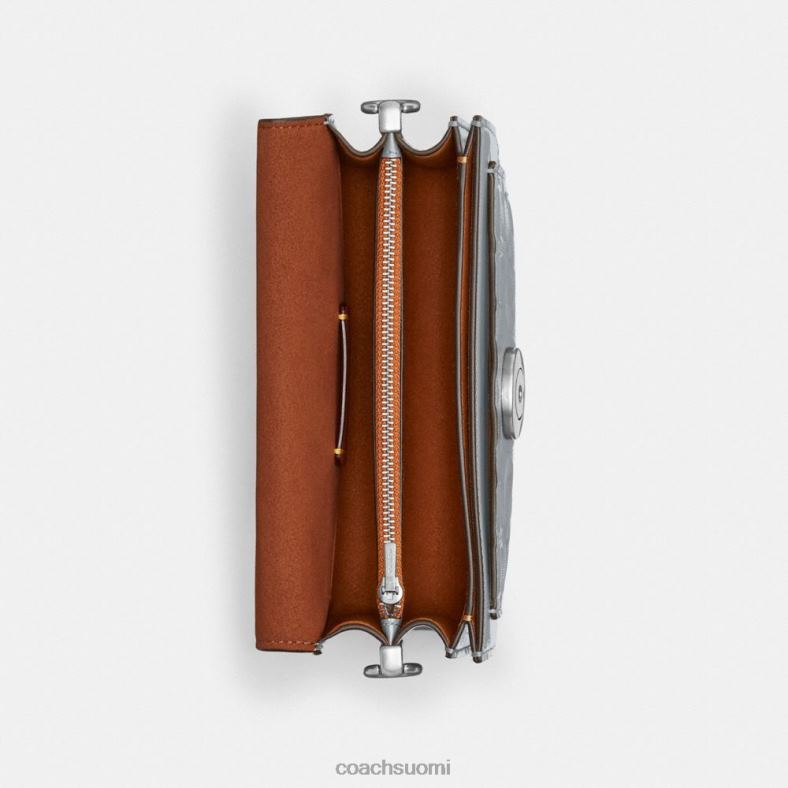 Coach naiset tabby olkalaukku 20 omaa nahkaa lh/harmaa sininen VF6B6105