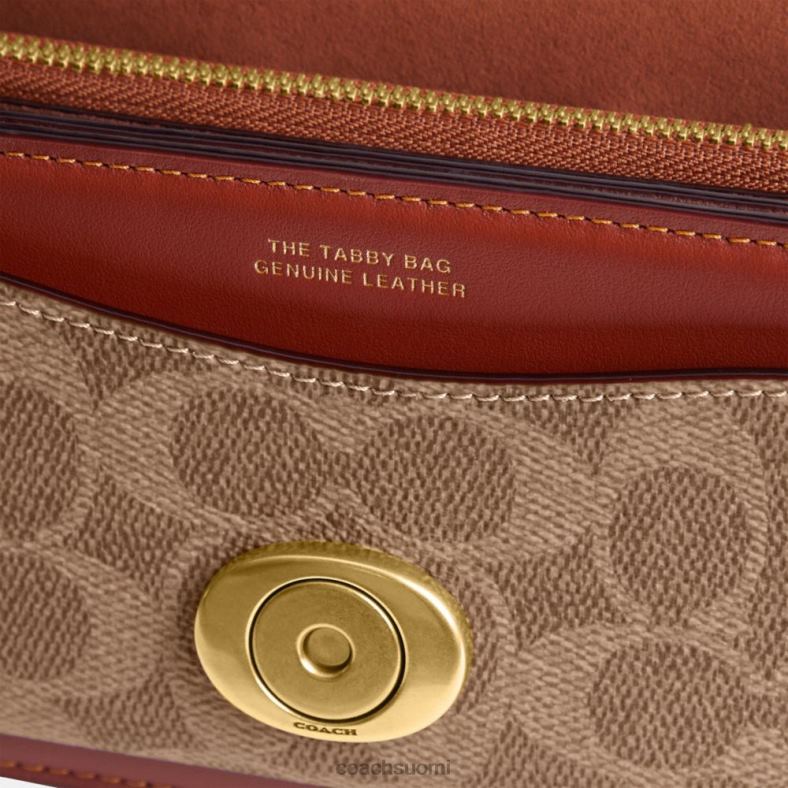 Coach naiset tabby olkalaukku 20 tunnuskankaasta b4/ruskea ruoste VF6B6137