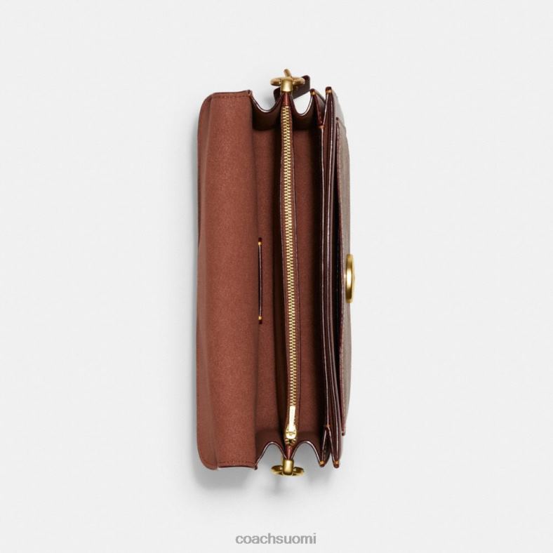 Coach naiset tabby olkalaukku 26 signature canvas b4/ruskea ruoste VF6B6165