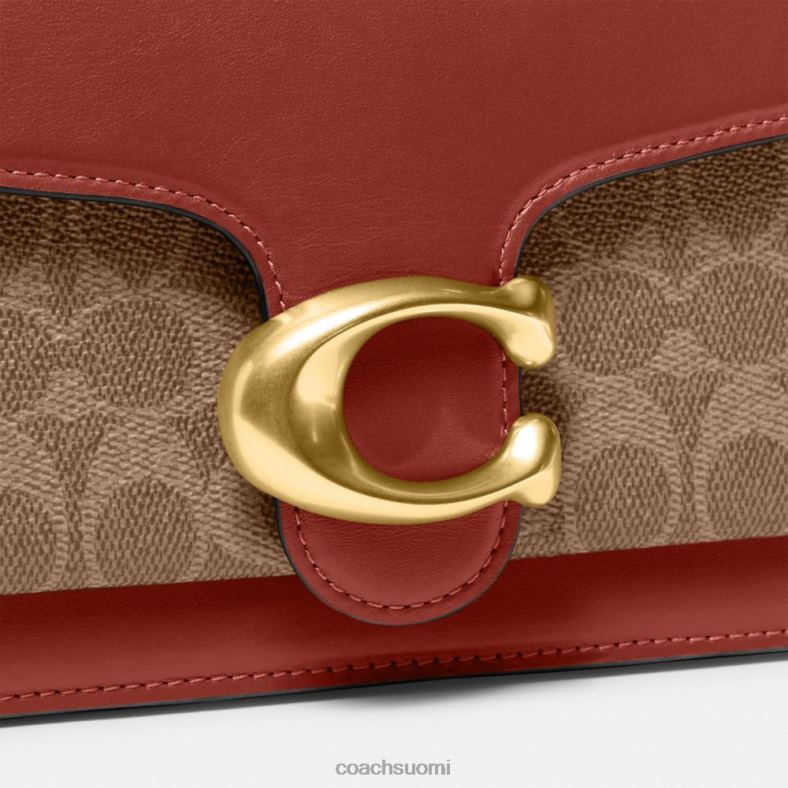Coach naiset tabby olkalaukku 26 signature canvas b4/ruskea ruoste VF6B6165