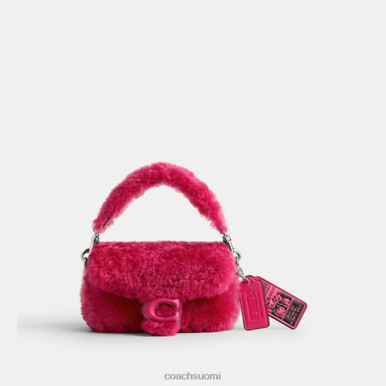 Coach naiset the lil nas x drop tabby 12 shearling lh/kirkas fuksia VF6B698