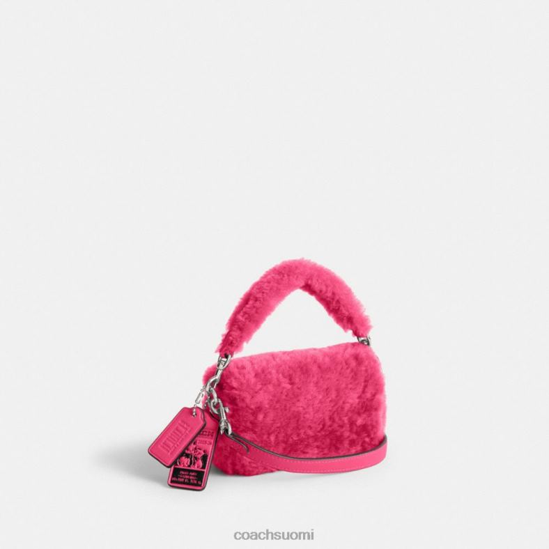 Coach naiset the lil nas x drop tabby 12 shearling lh/kirkas fuksia VF6B698