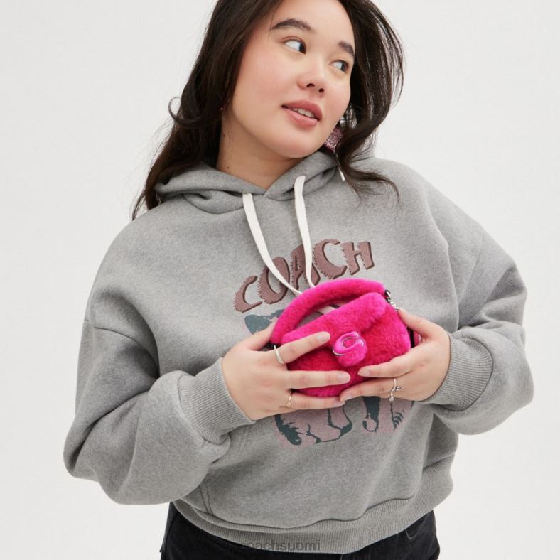 Coach naiset the lil nas x drop tabby 12 shearling lh/kirkas fuksia VF6B698