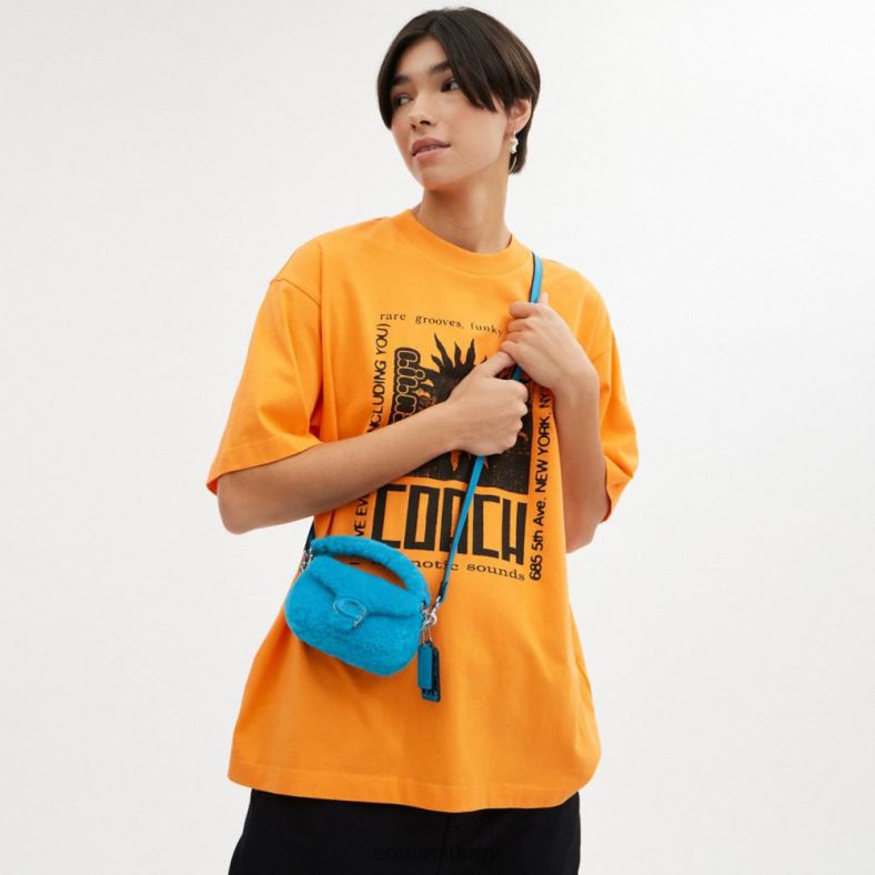 Coach naiset the lil nas x drop tabby 12 shearling lh/montero sininen VF6B699