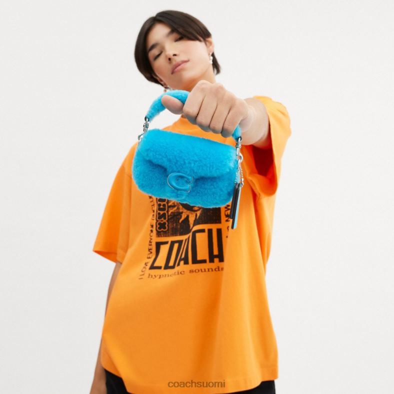 Coach naiset the lil nas x drop tabby 12 shearling lh/montero sininen VF6B699