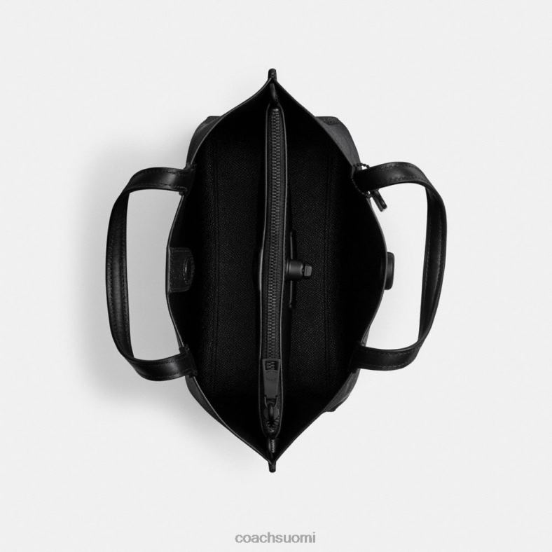 Coach naiset Willow tote 24 signature canvas mw/hiili/musta VF6B6285