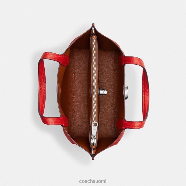 Coach naiset Willow tote 24 sydämen charmilla lh/sport punainen VF6B6283