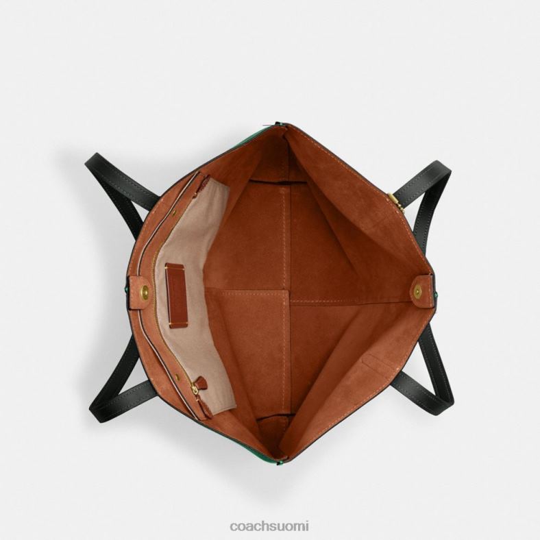 Coach naiset nomadi-laukku colorblockissa b4/vihreä monitoimi VF6B6301