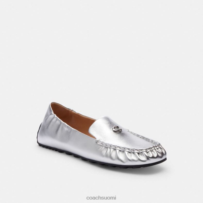 Coach naiset ronnie loafer hopea VF6B6392