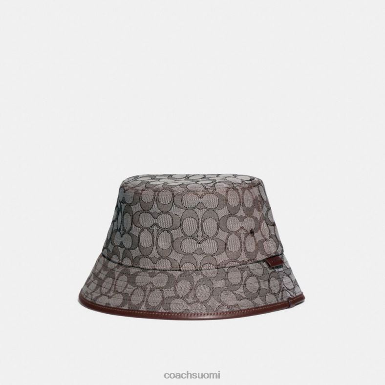 Coach naiset allekirjoitus jacquard bucket hattu tammi VF6B6602