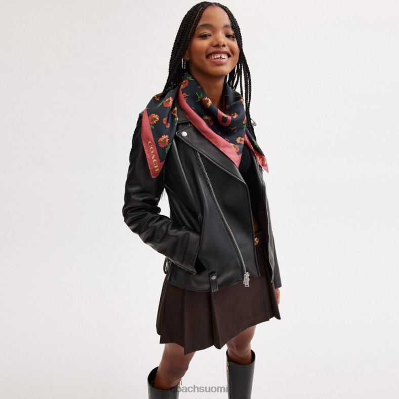 Coach naiset grunge kukkaprintti rexy silkki neliönmuotoinen huivi multi VF6B6596