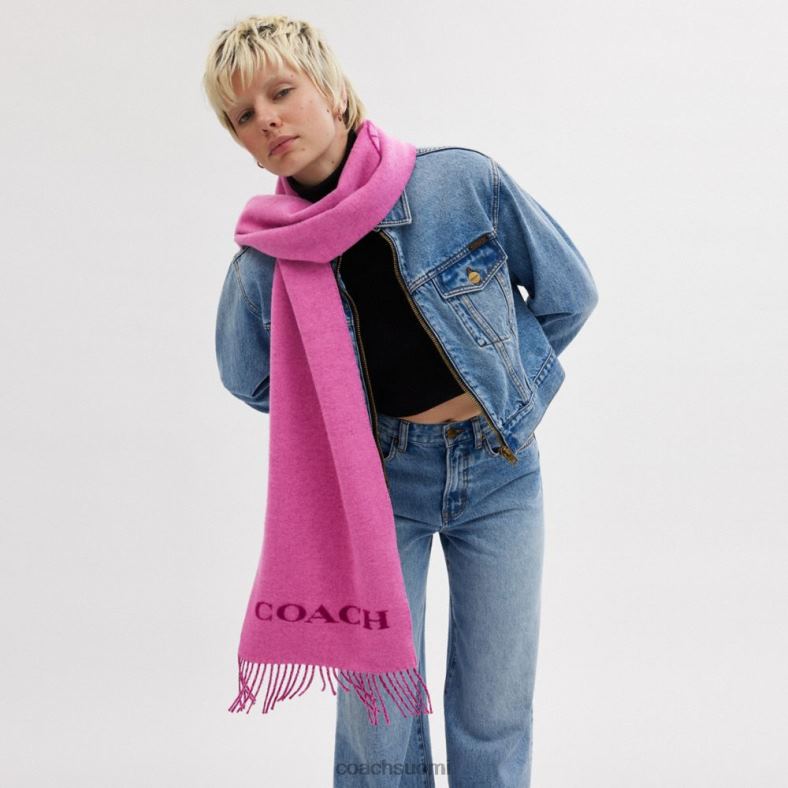 Coach naiset hevosen ja vaunun kashmir äänenvaimennin syvä luumu VF6B6575