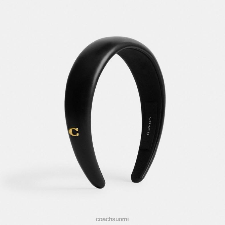 Coach naiset nahkainen pääpanta musta VF6B6589