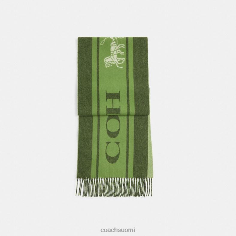 Coach naiset varsity sport kashmir äänenvaimennin amazonin vihreä VF6B6583