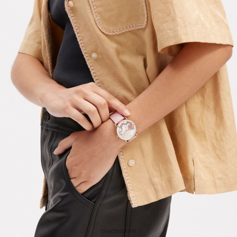 Coach naiset elliot-kello lohikäärme-kuviolla, 36mm punastua VF6B6542