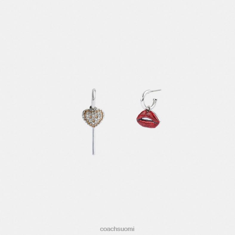 Coach naiset tikkari ja huulet eivät täsmää korvakoruihin hopea/multi VF6B6532