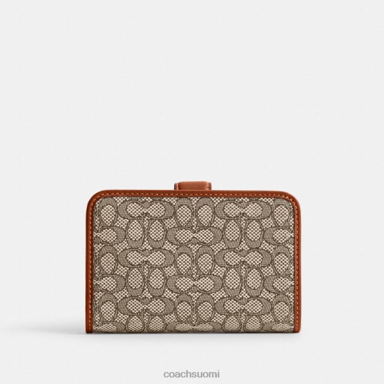 Coach naiset tabby medium lompakko mikrosignature jacquard b4/kaakaokiillotettu amb VF6B6331