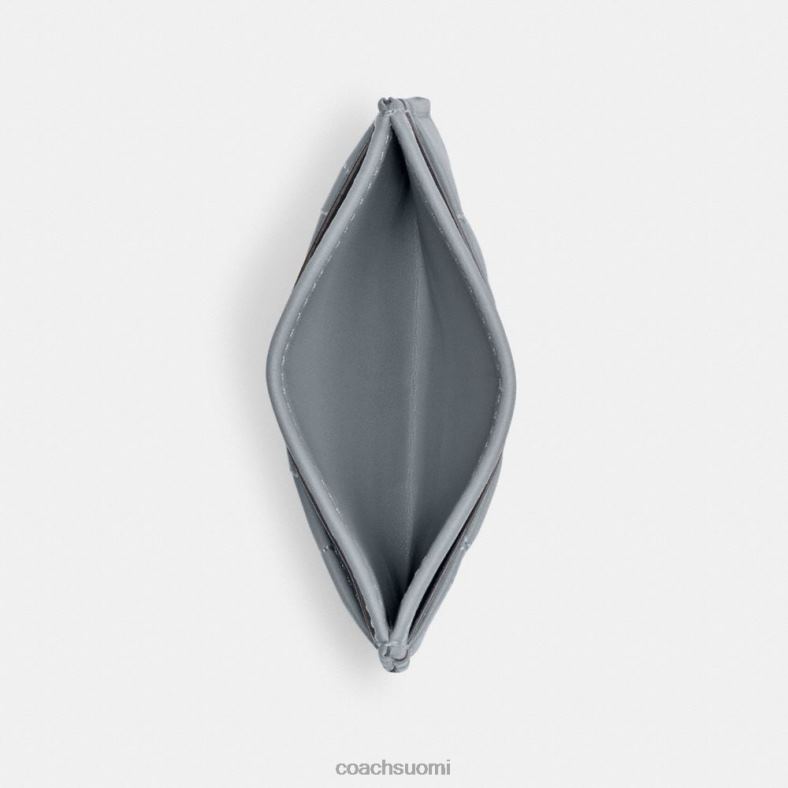 Coach naiset korttilaukku tyynytikkauksella lh/harmaa sininen VF6B6375