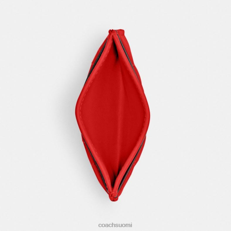 Coach naiset korttilaukku tyynytikkauksella lh/sport punainen VF6B6367