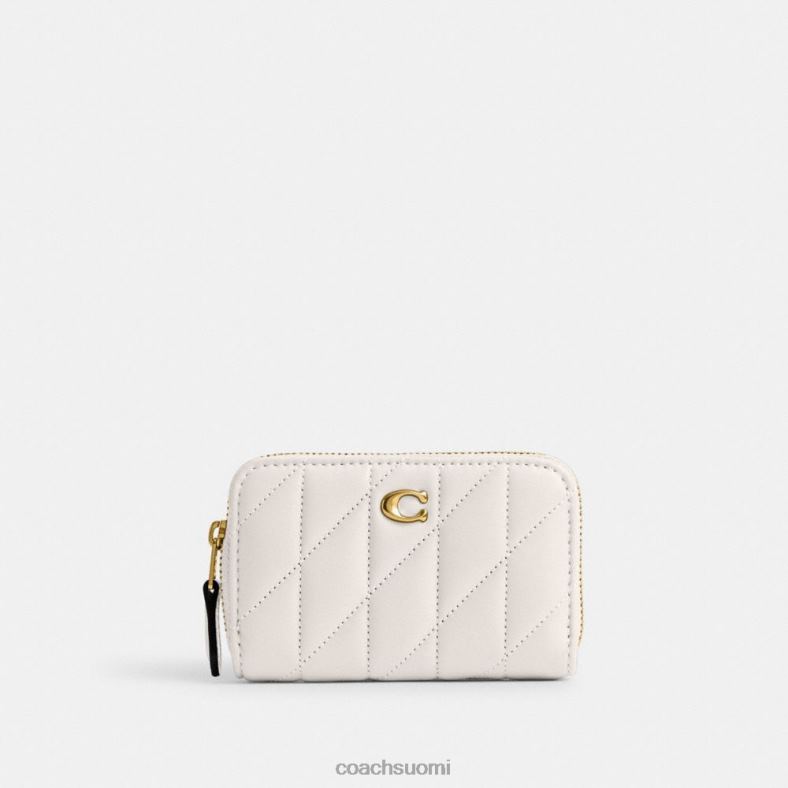 Coach naiset pieni vetoketju korttikotelon ympärillä, jossa tyynytikku b4/liitu VF6B6376