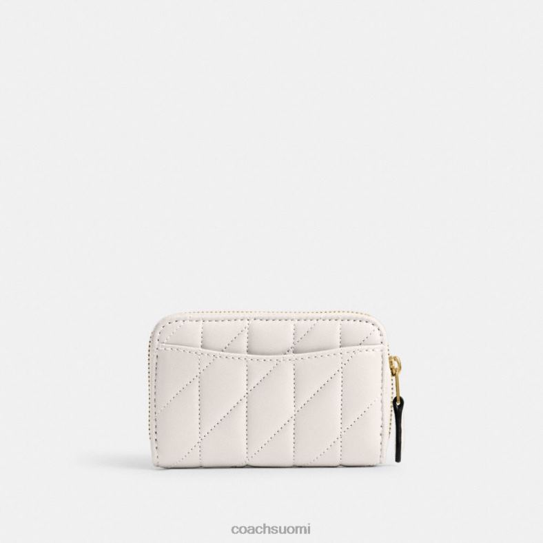 Coach naiset pieni vetoketju korttikotelon ympärillä, jossa tyynytikku b4/liitu VF6B6376