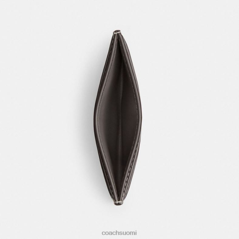 Coach naiset välttämätön korttikotelo hopeaa metallia lh / hopea VF6B6378