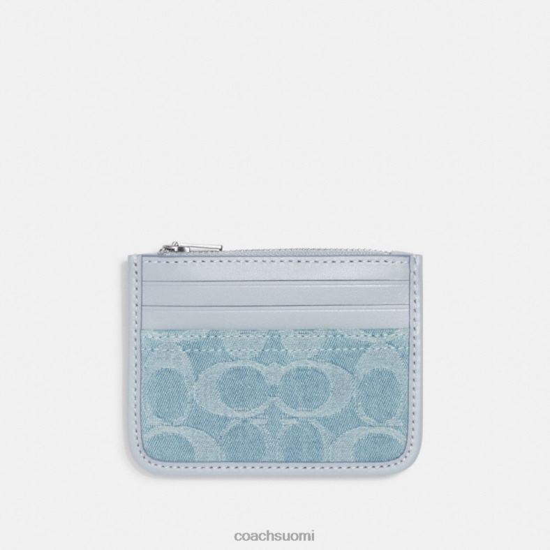 Coach naiset vetokorttikotelo allekirjoitusta denimistä lh/vaaleansininen VF6B6385