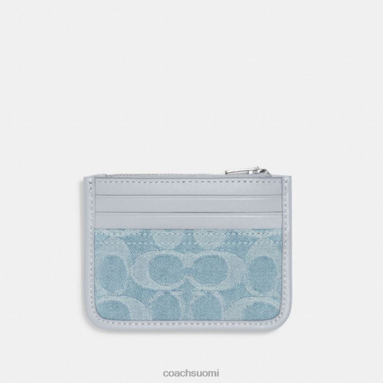 Coach naiset vetokorttikotelo allekirjoitusta denimistä lh/vaaleansininen VF6B6385