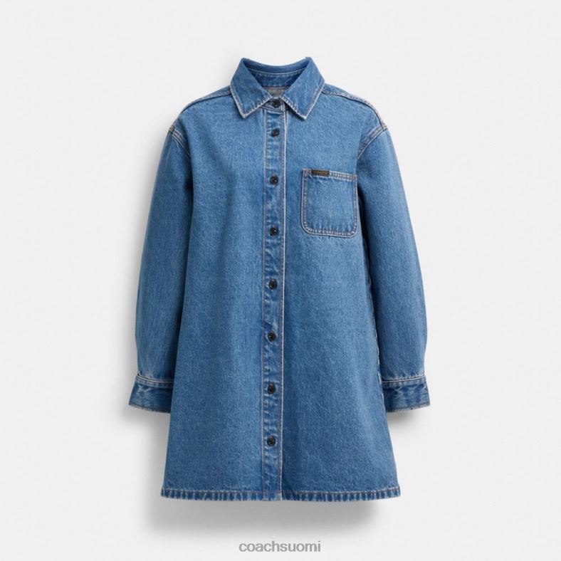 Coach naiset denim paitamekko indigonsininen VF6B6521