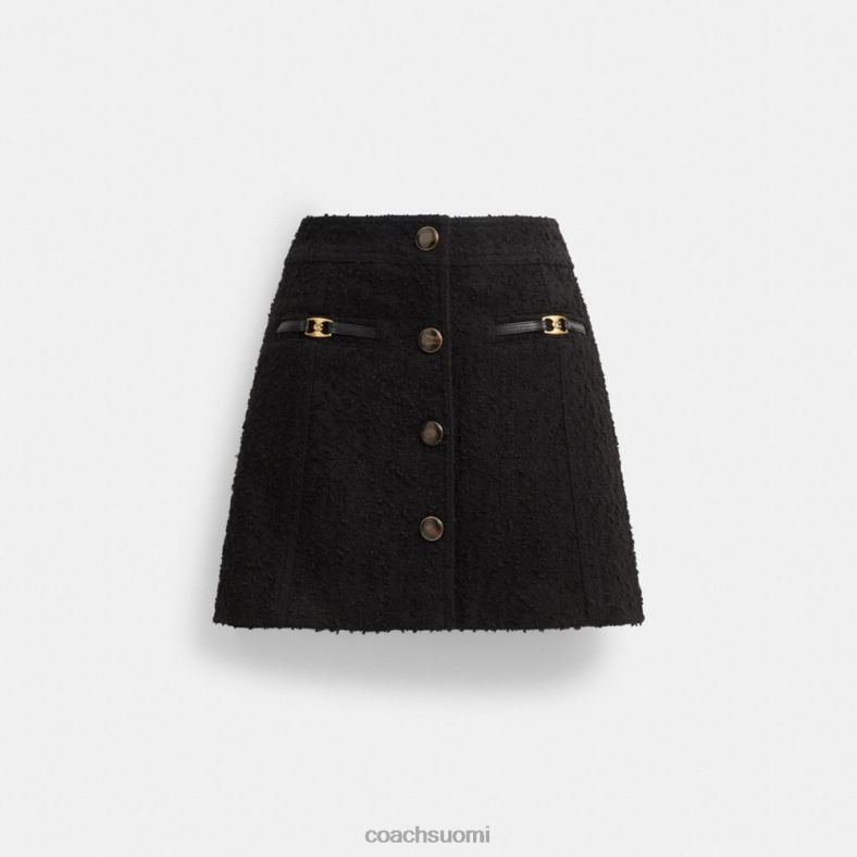 Coach naiset boucle minihame musta VF6B6508