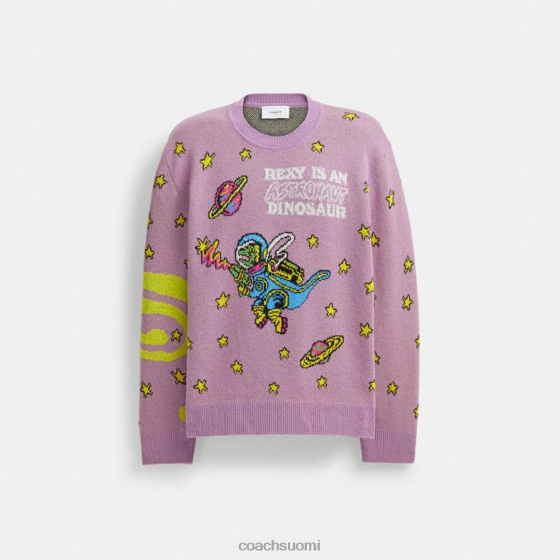 Coach naiset kosminen valmentaja pusero violetti multi VF6B6477